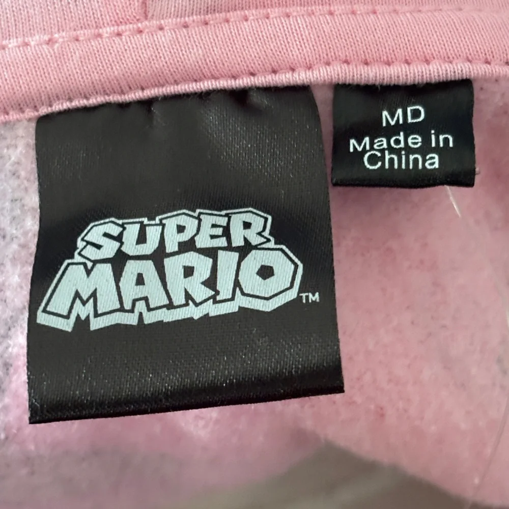 Super Mario Brothers Characters Allover Print Women’s Hoodie Size Medium NWT - Picture 5 of 7